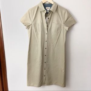 Talbots Khaki Shirt Dress